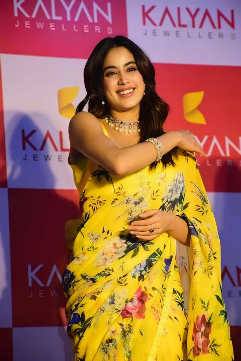 Georgette Yellow Printed Saree - Ready To Wear Designer Saree Online