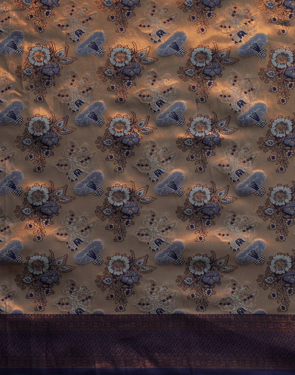 Dark Purple Beautiful Banarasi Soft Silk Saree