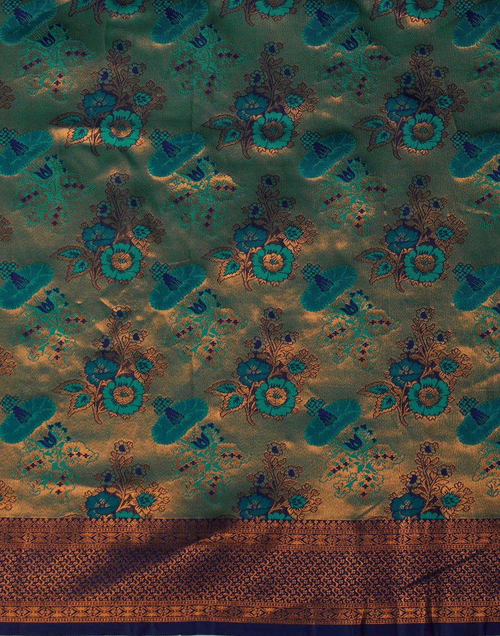 aqua printed saree 2025 trending - soft silk traditional design