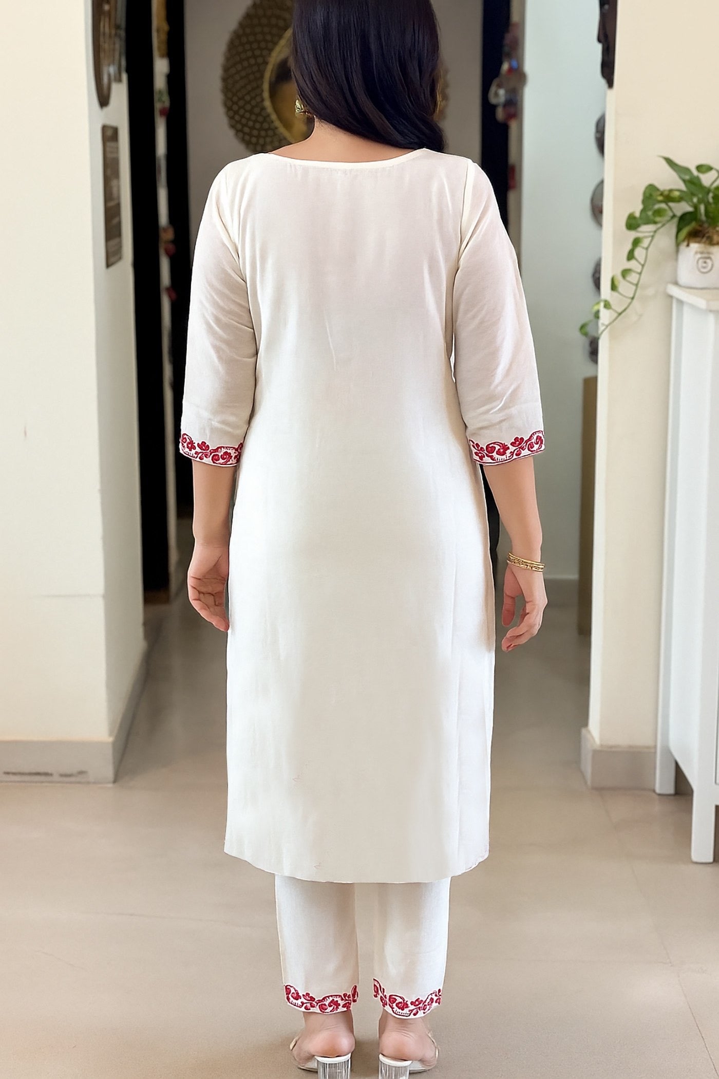 Women’s Tesla Embroidered Kurta Pent Dupatta Set