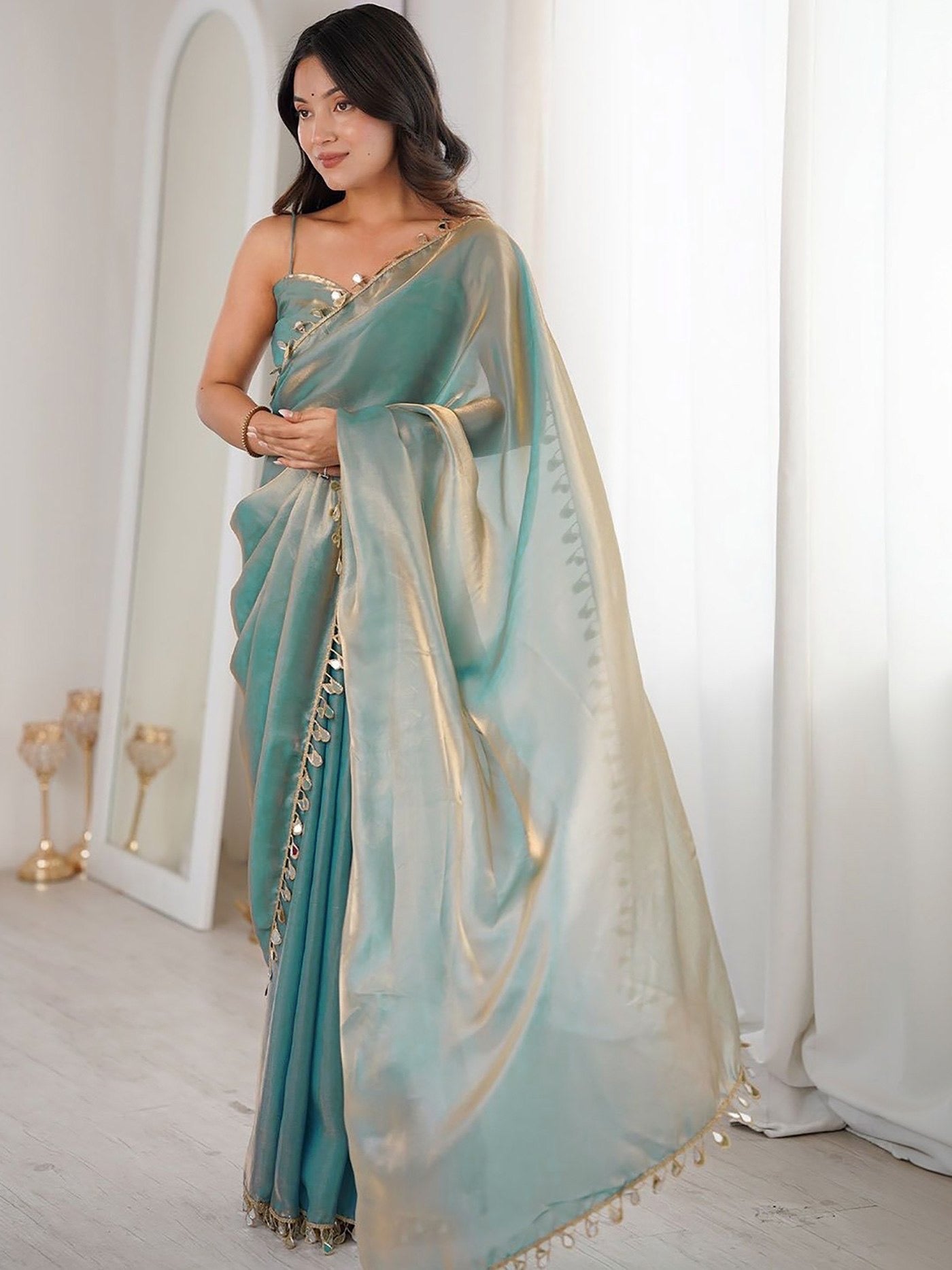 Attractive Fandy Designer Look Party Wear Saree
