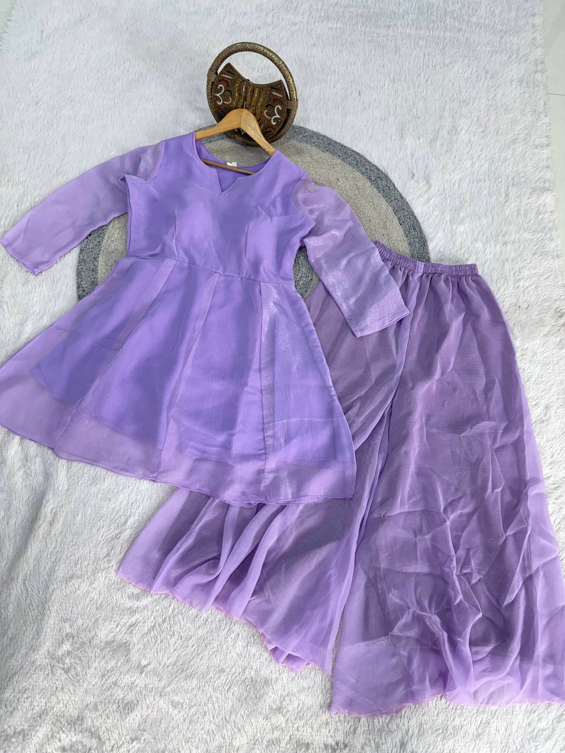 Crunchy Silk Full Sleeve Suit Set