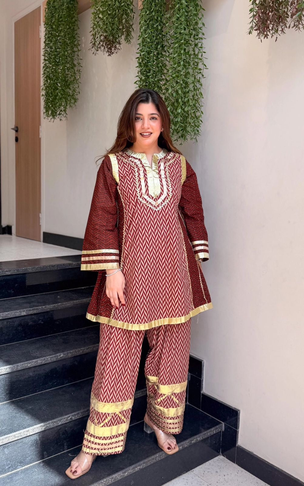 Soft Maslin Embellishment Work of Lampi Lace Suit Set 