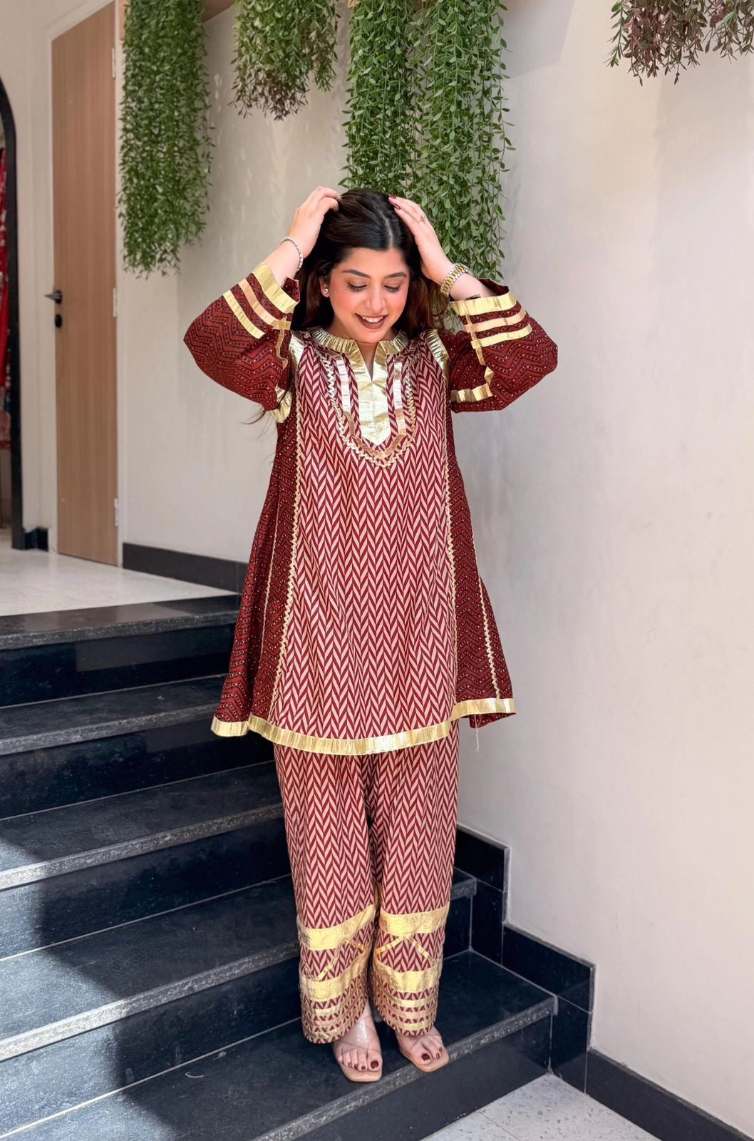 Soft Maslin Embellishment Work of Lampi Lace Suit Set 