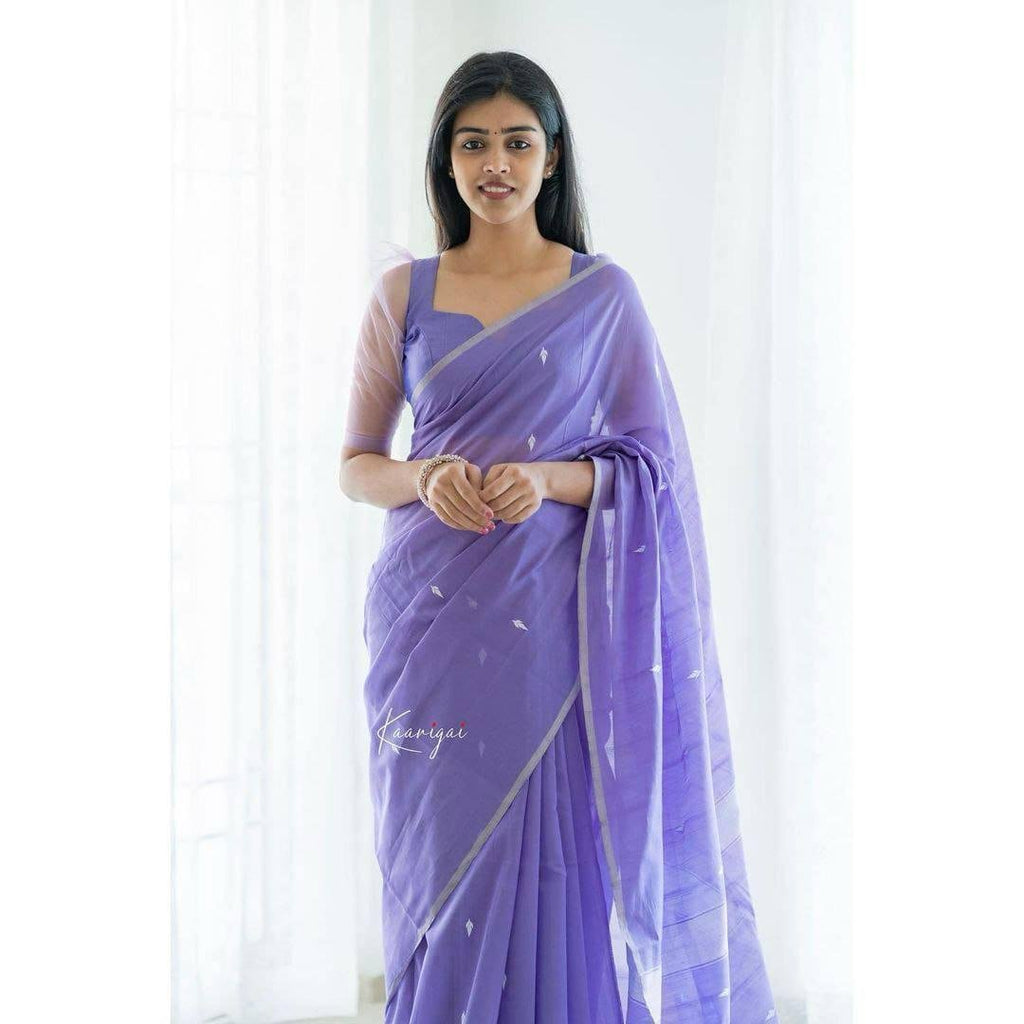 Light purple jacquard work soft lichi silk saree – designer wedding saree 2025
