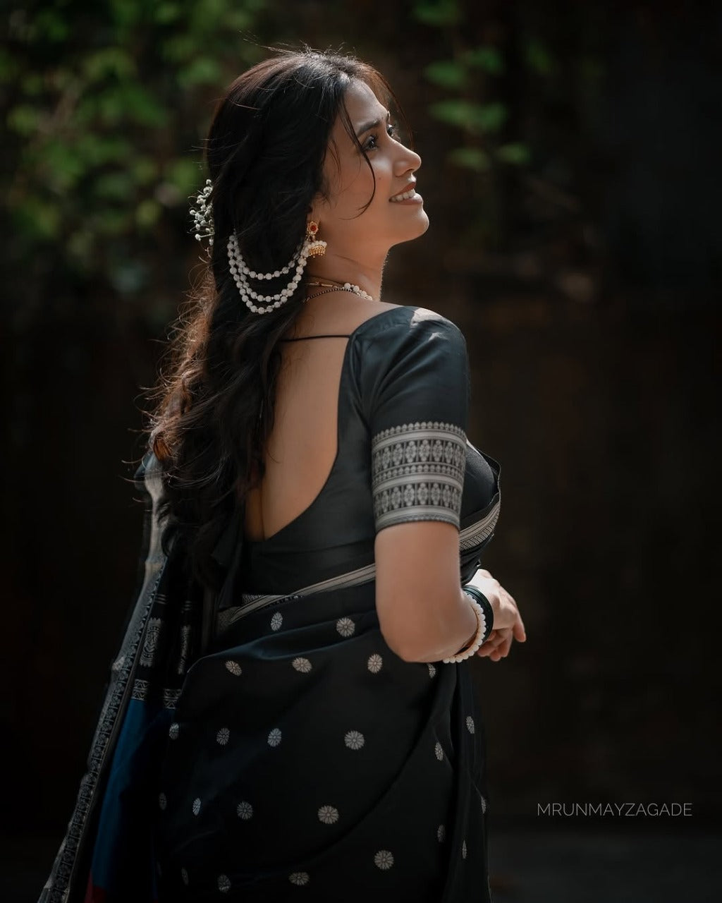 Black Banarasi Soft Silk With Beautiful Zari Work Saree