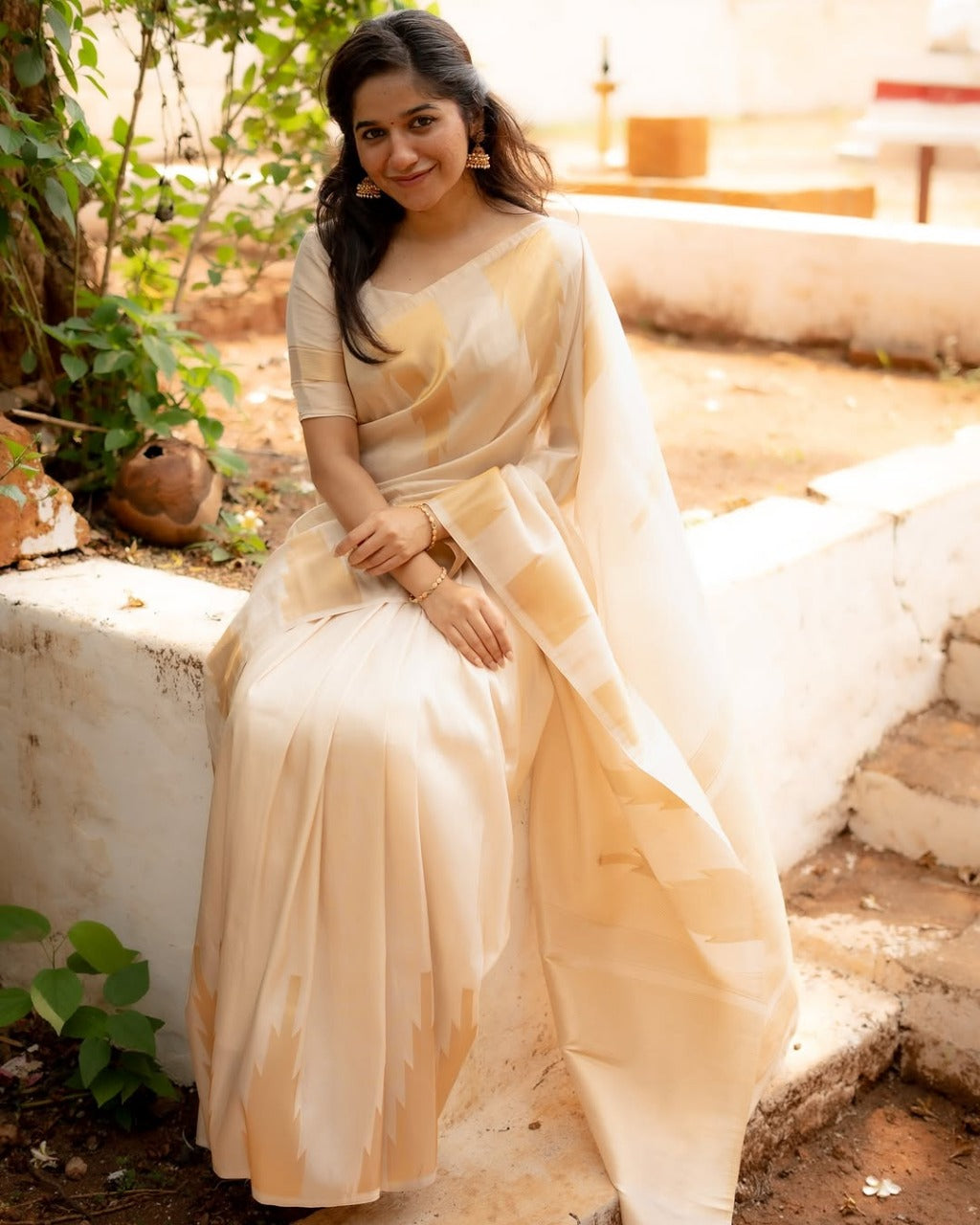 Banarasi Soft Silk With Beautiful Zari Work Saree